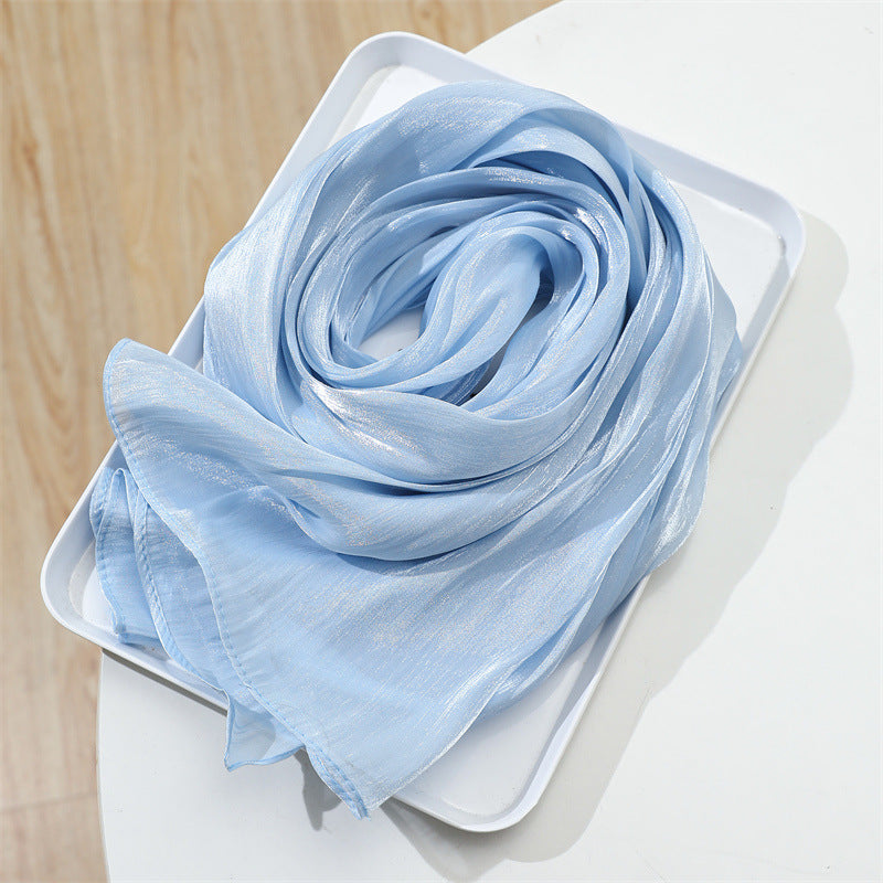 حجاب محبوك من القطن الصلب المطوي