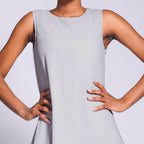 Double Layered Chiffon Sleeveless Dress