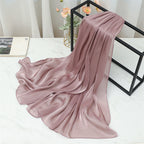 حجاب محبوك من القطن الصلب المطوي