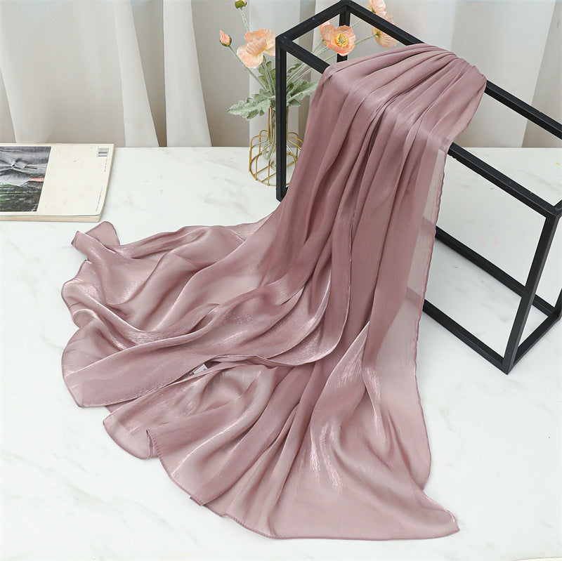 حجاب محبوك من القطن الصلب المطوي