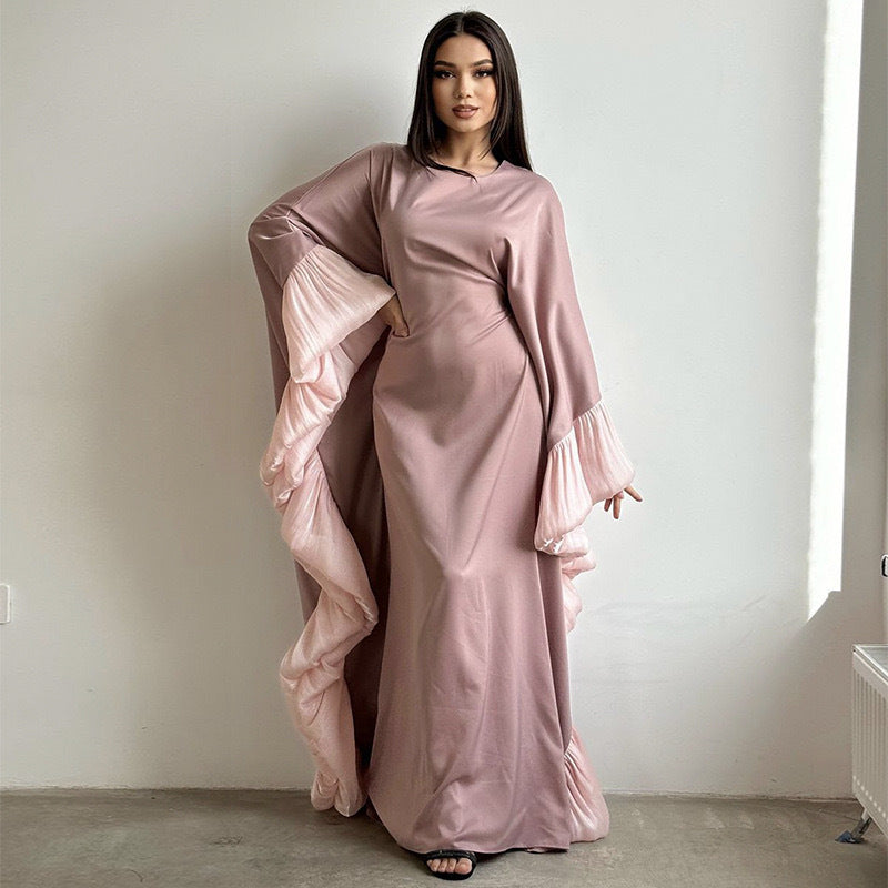 Splicing Flower Butterfly Abaya