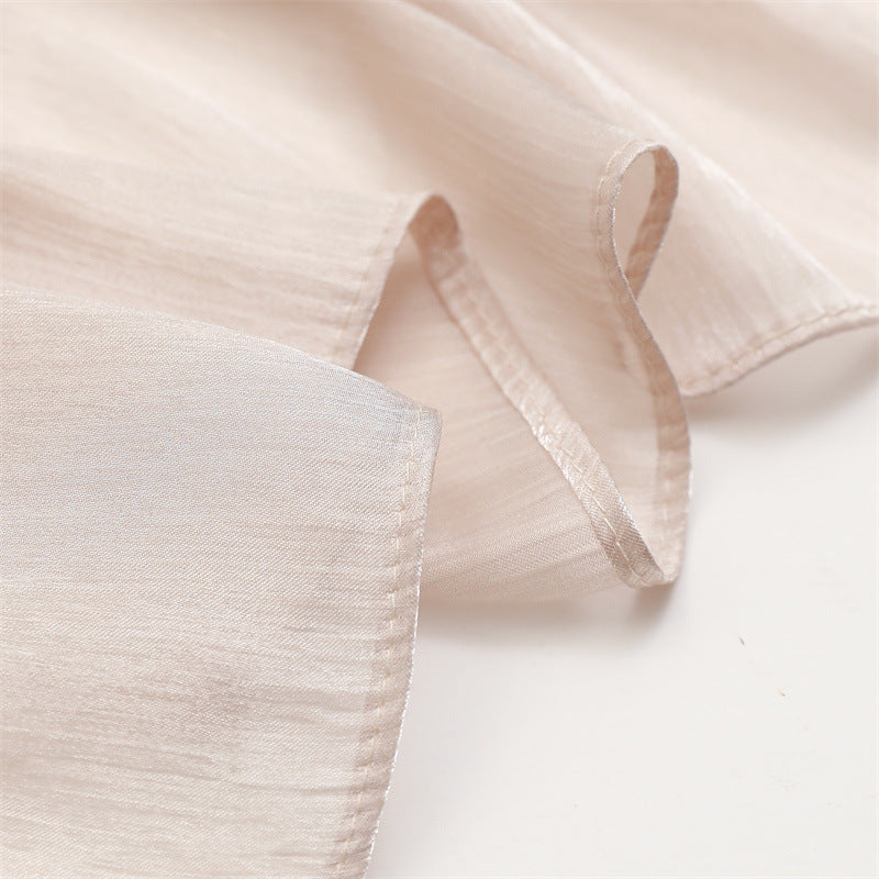 حجاب محبوك من القطن الصلب المطوي