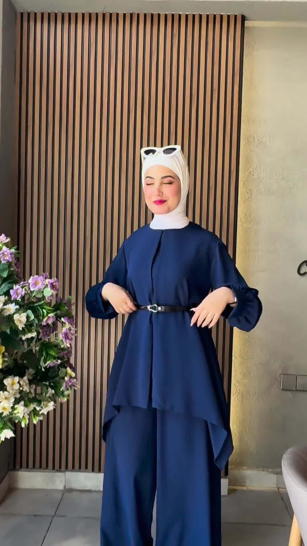 Two Piece Waist Cinching Leisure Set