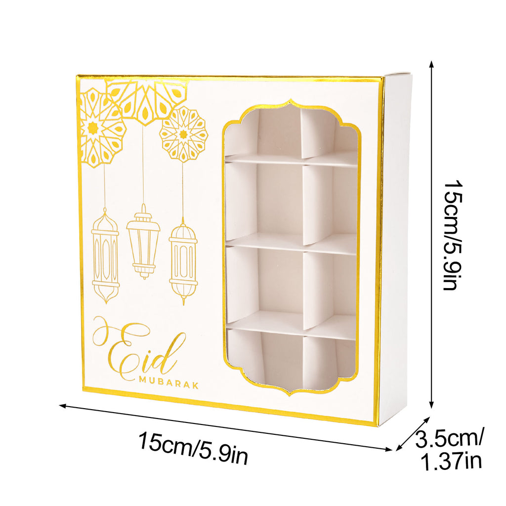 Ramadan Window Chocolate Candy Box 10 Pcs White 3