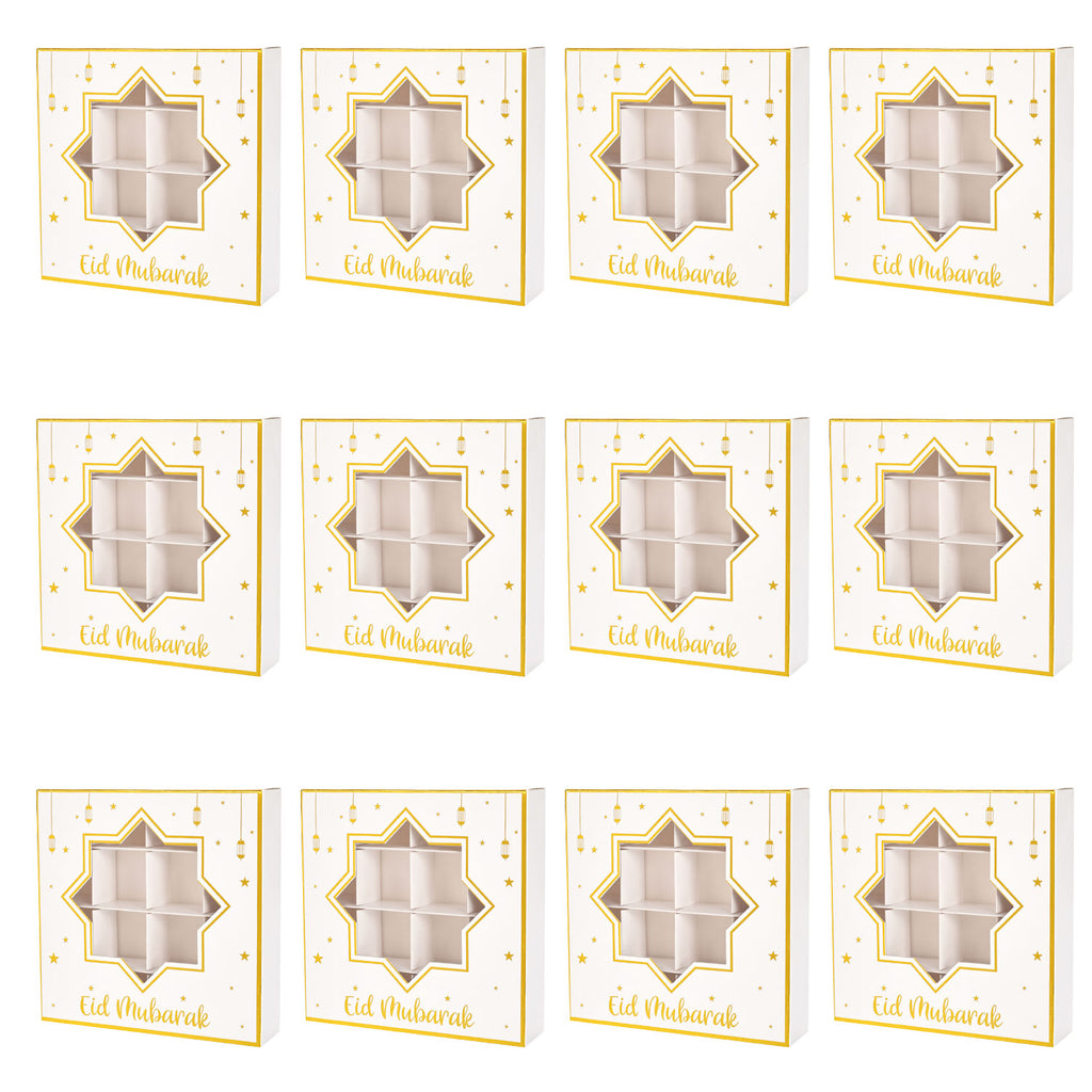 Ramadan Window Chocolate Candy Box 10 Pcs White 2