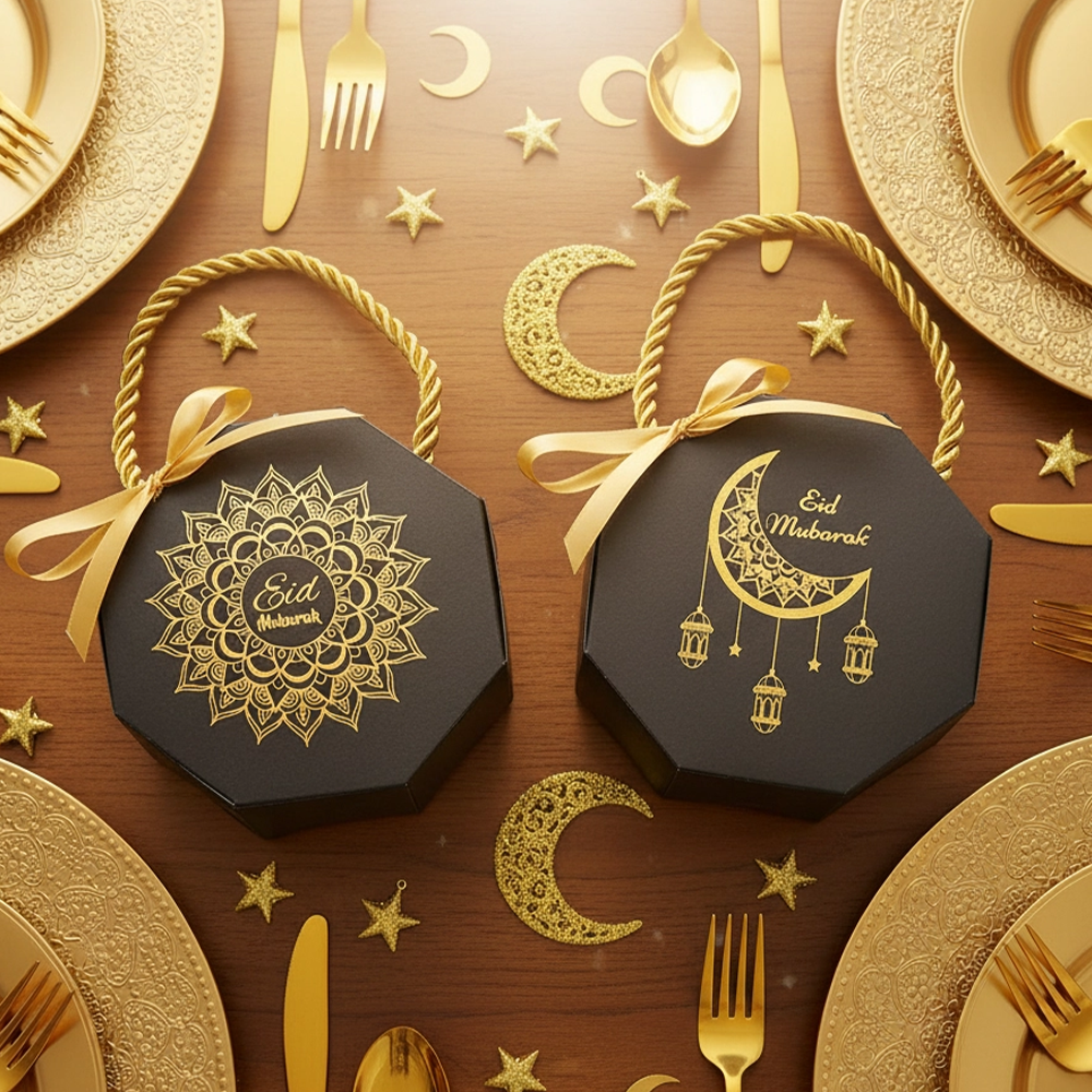 Ramadan Foil Stamped Gift Box 10 Pcs S915