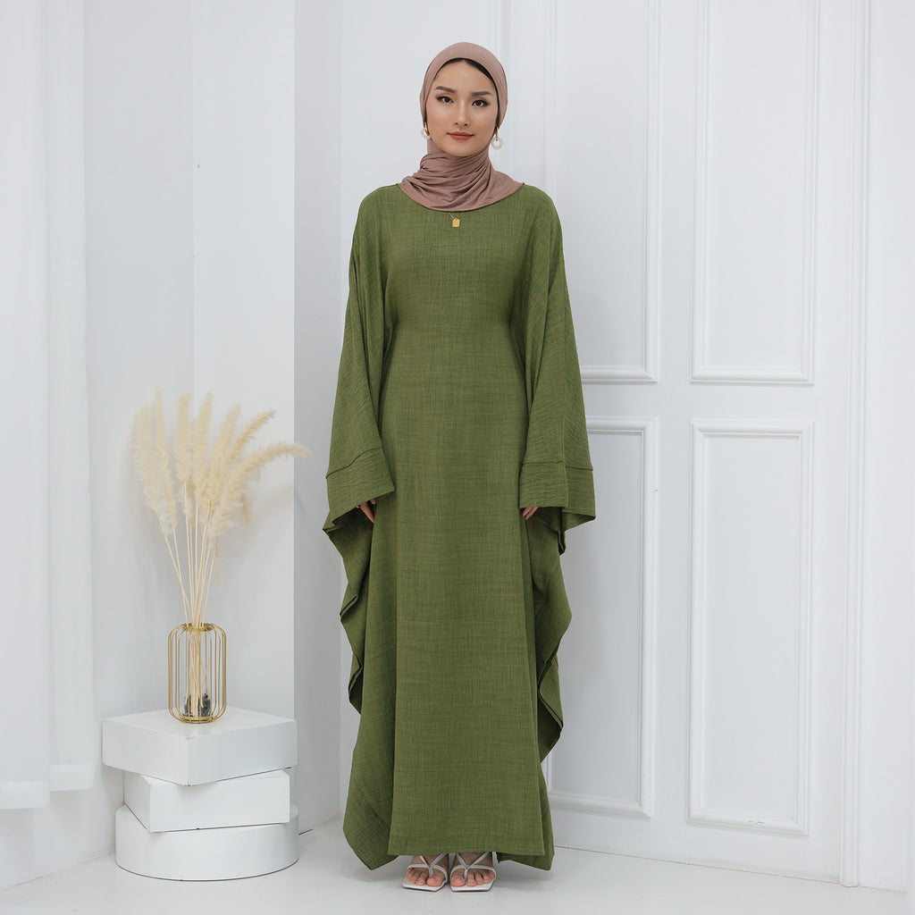 Waist Up Butterfly Abaya Dress