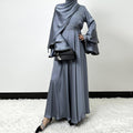 Elegant Modest Ruffled Abayas with Hijab