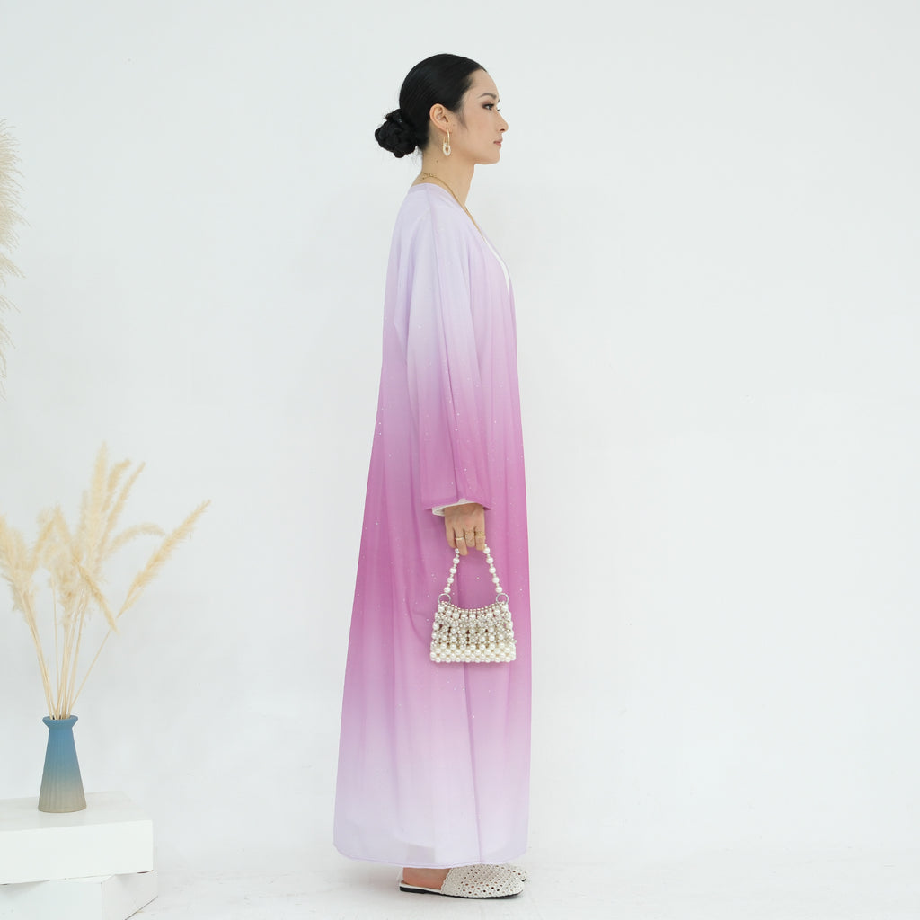 Flowing light Dream Open Abaya
