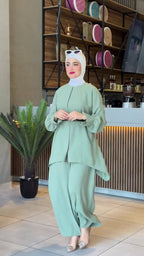 Two Piece Waist Cinching Leisure Set