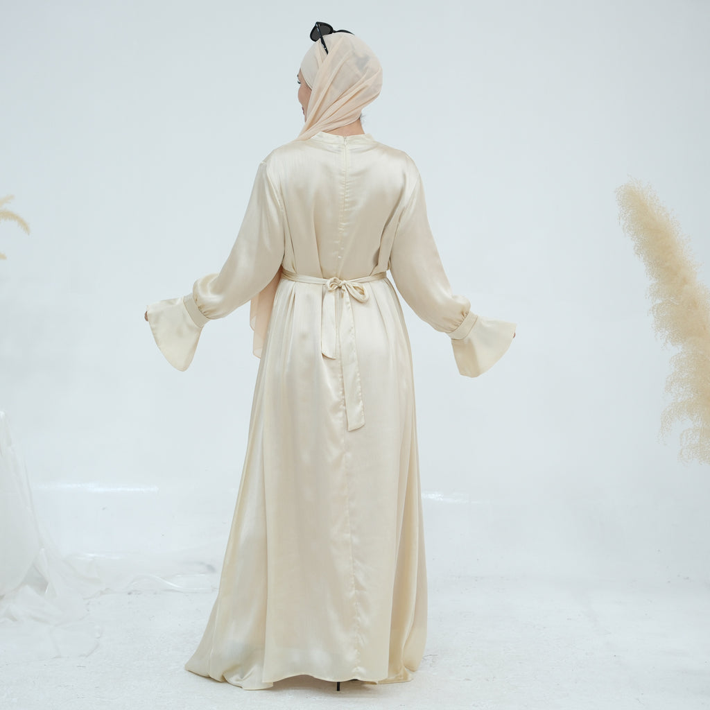 Elegant Satin with Chain Dress