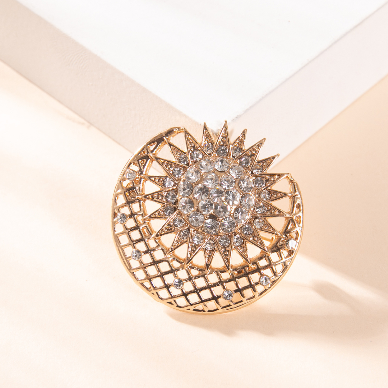 Star and Moon Brooch