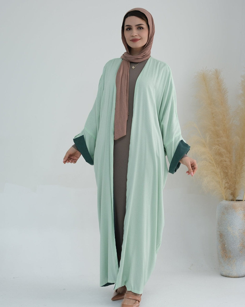 Double Sided Wearable Elegant Cardigan Abaya