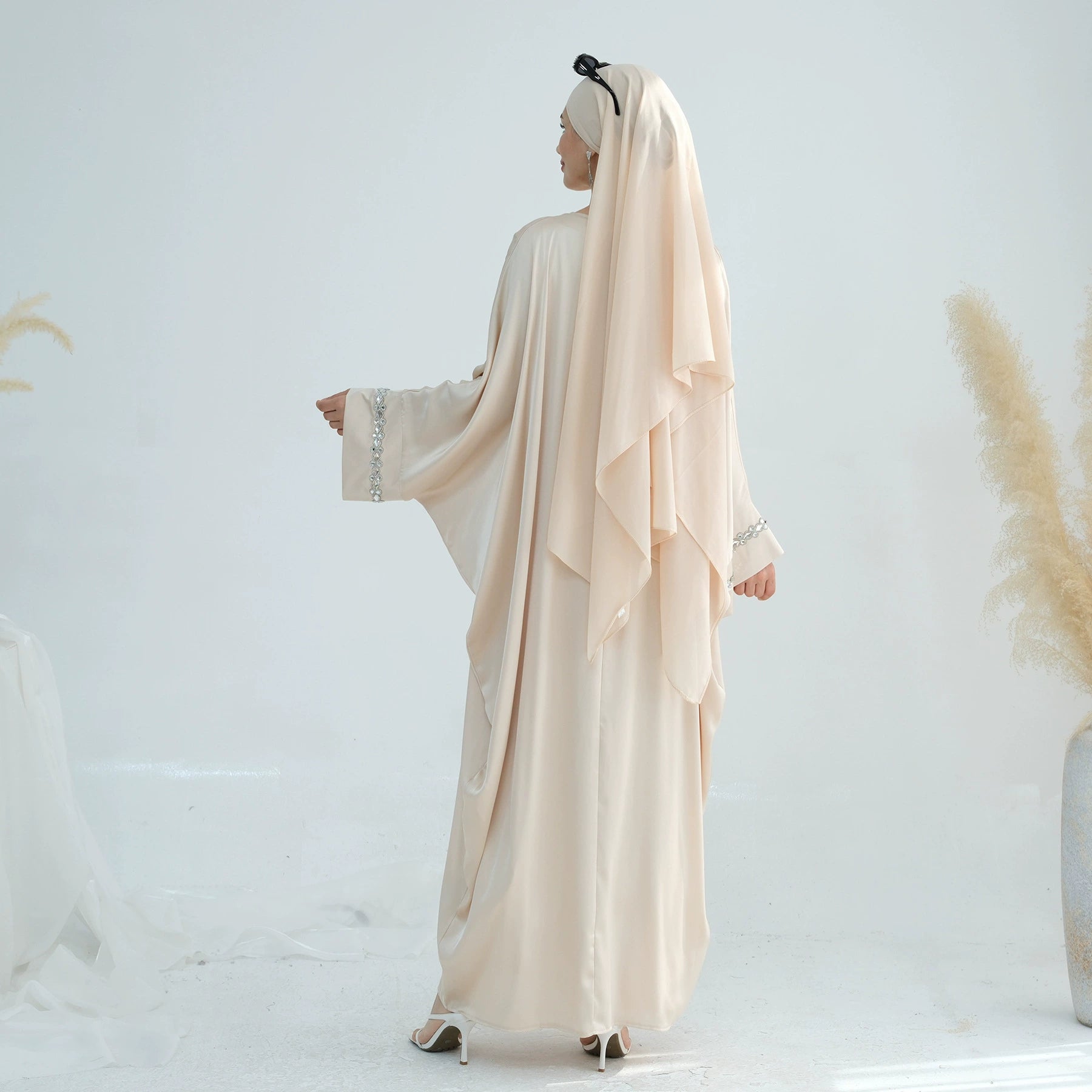 Rhinestone Satin Dress