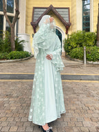 2 Pcs Shimmer Lace Abaya
