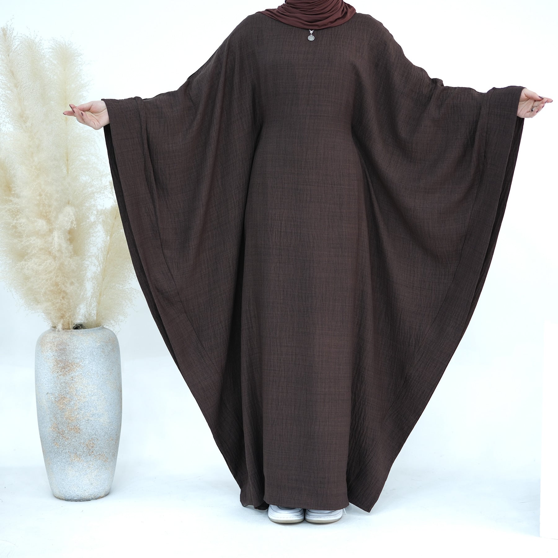 Waist Up Butterfly Abaya Dress