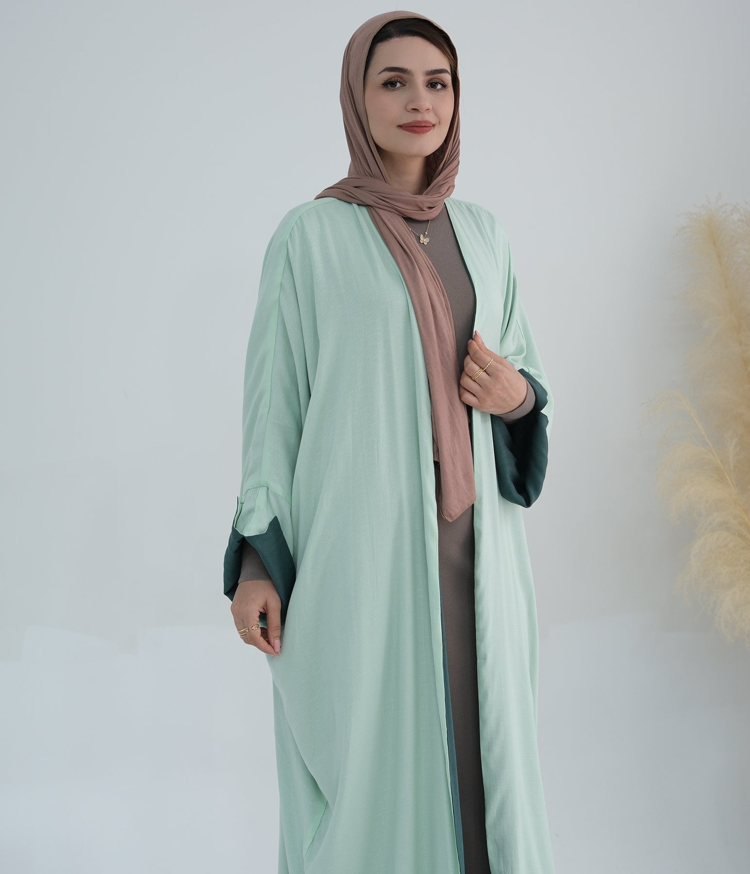 Double Sided Wearable Elegant Cardigan Abaya