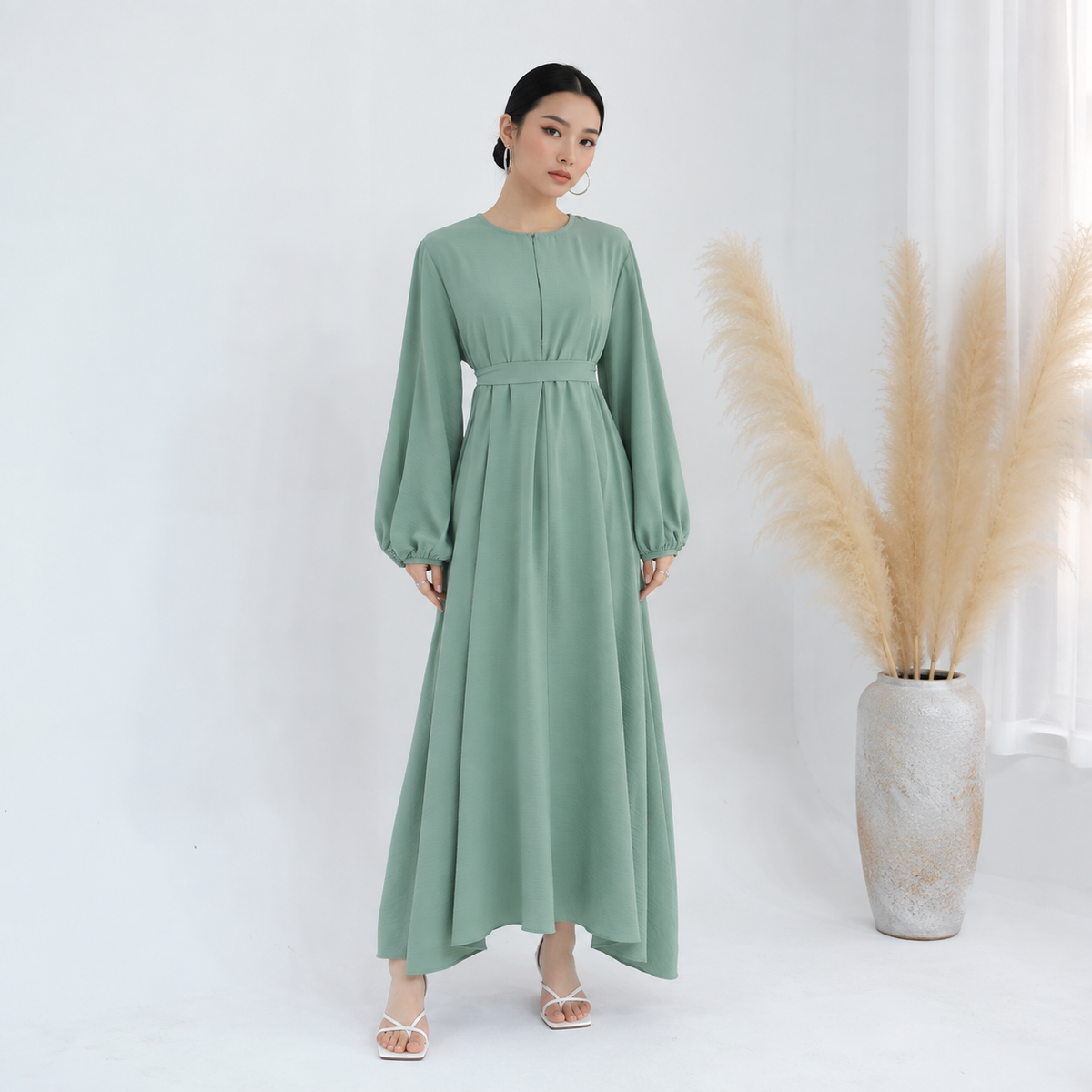 Bunch Sleeve Dress