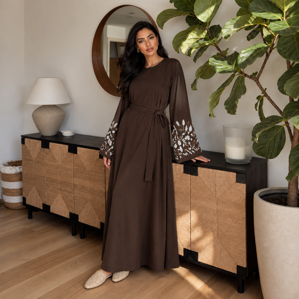 Elegant Dress Embroidered