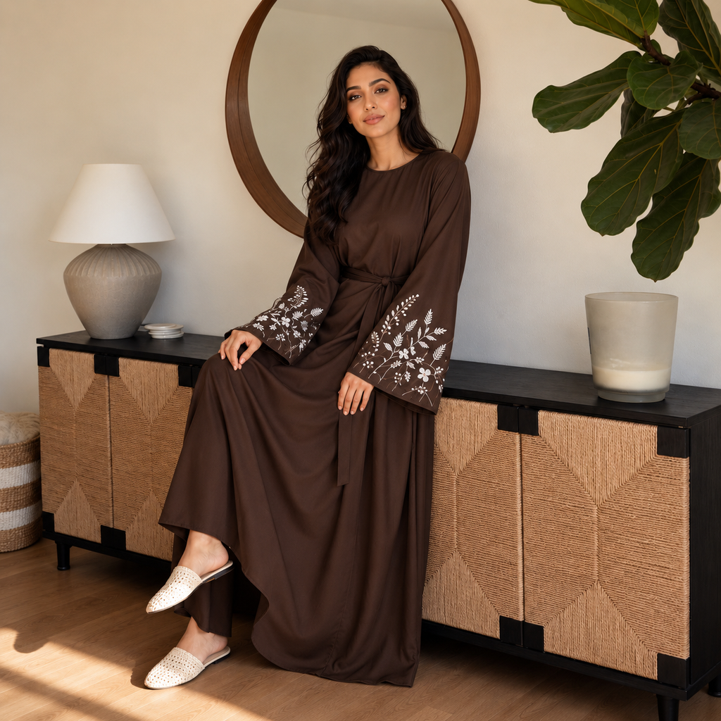 Elegant Dress Embroidered