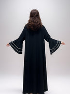 Elegant Abaya with Embellished Sleeves