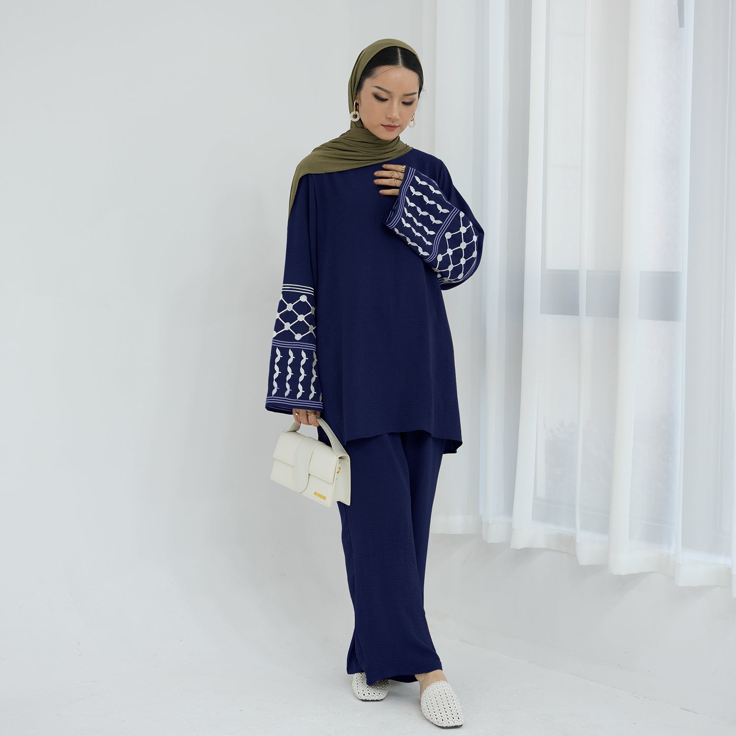 2 Pcs Ramadan Eid Djellaba Suits Abaya