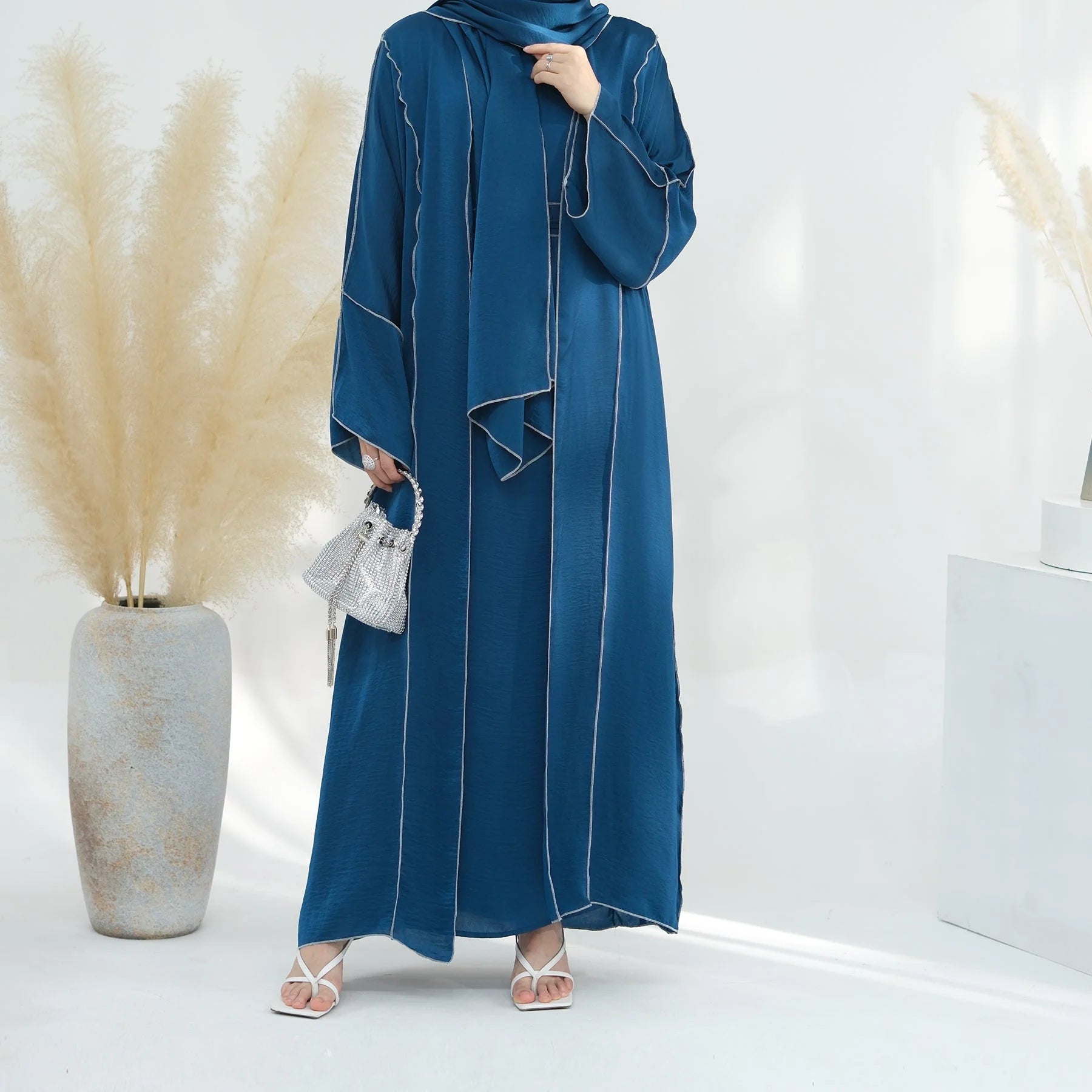 4 Pcs Prayer Cardigan Abaya
