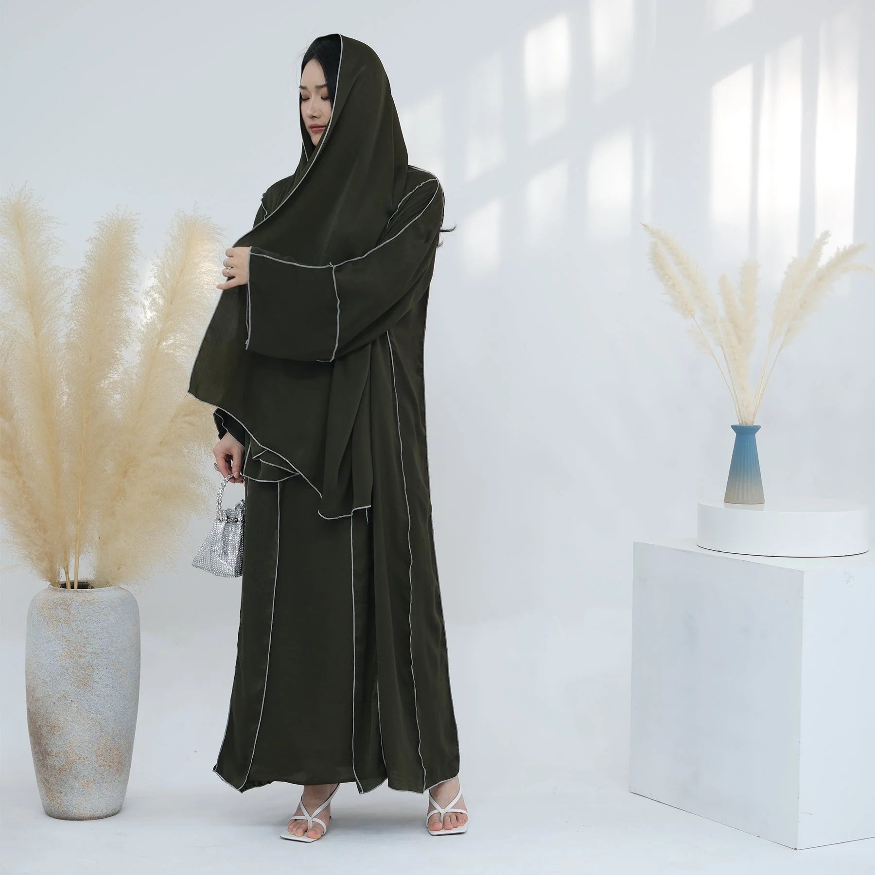 4 Pcs Prayer Cardigan Abaya