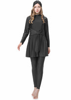 Lace Up 3PCS Swimwear Burkini