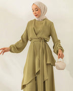 Fashion Strap Top&Wide Leg Pants Set