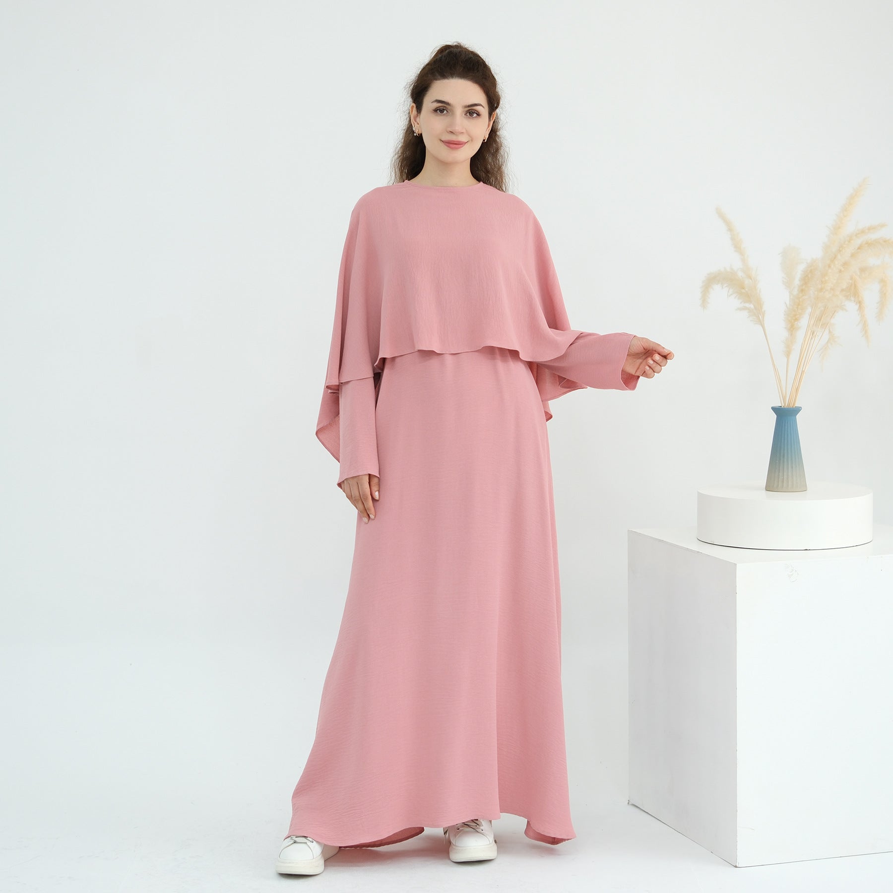 Elegant Cape Dress Set