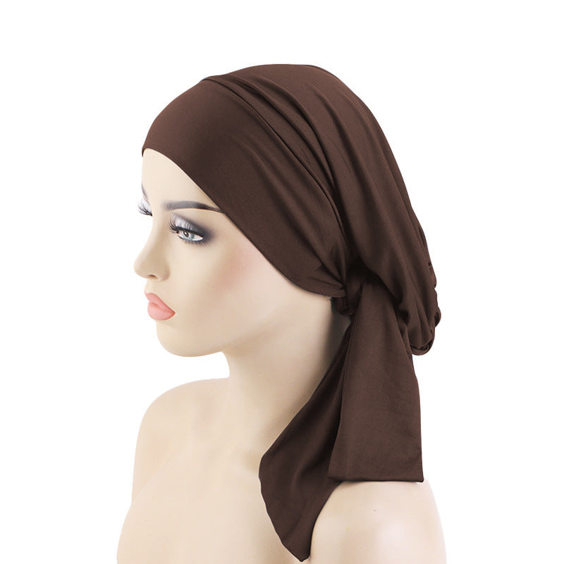 Elastic Headband Cap Hijab