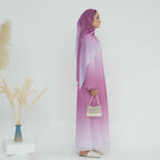 Gradient Color Star Abaya