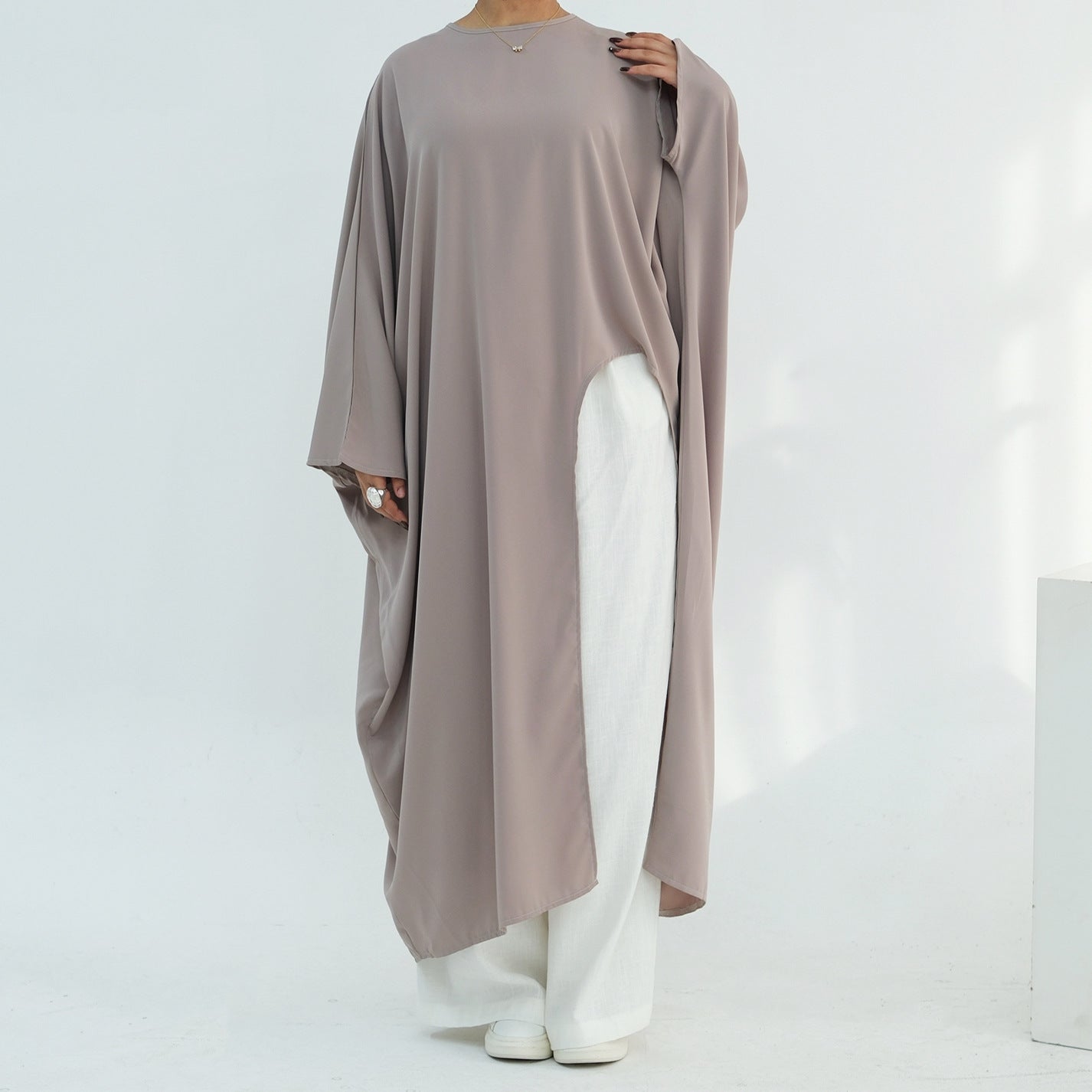 Minimalist Solid Color Asymmetrical Top
