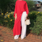 Minimalist Solid Color Asymmetrical Top