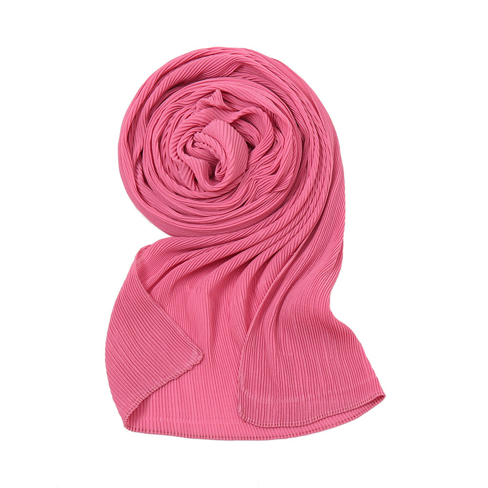 bead Chiffon Pleats Hijab