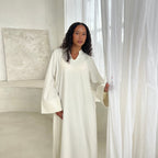 Loose-fitting Casual Solid Color Abaya