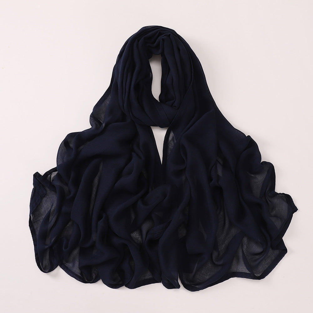 حجاب مودال ناعم ورفيع ذو حافة عريضة