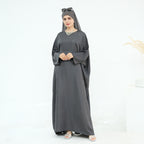 Jacquard Fashion Dress Abaya with Hijab