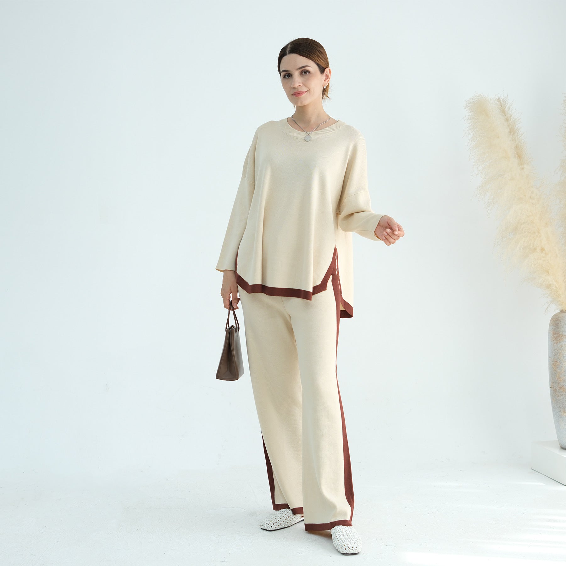 2 Pcs Thickened Knitted Set