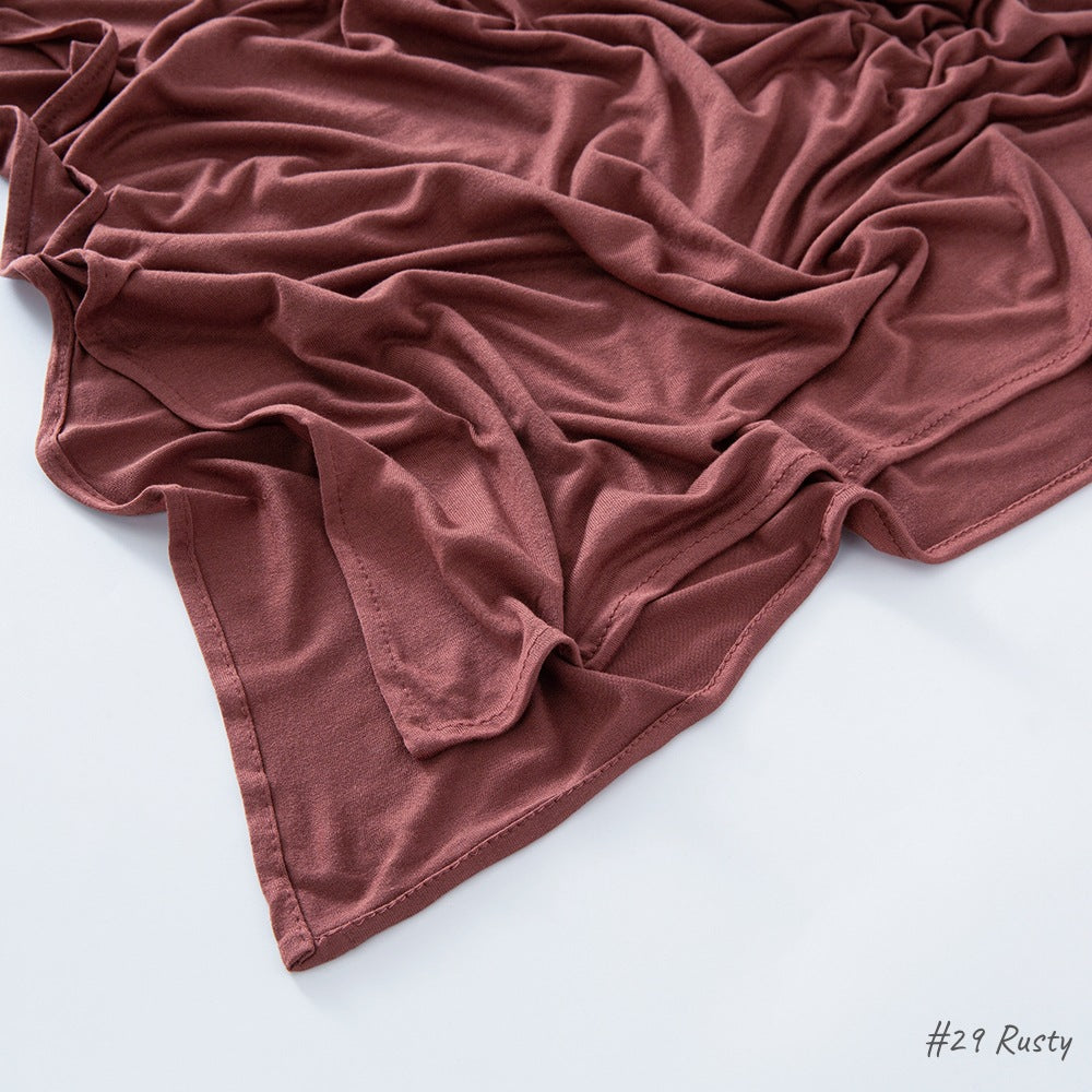 حجاب من القطن والحرير المجعد