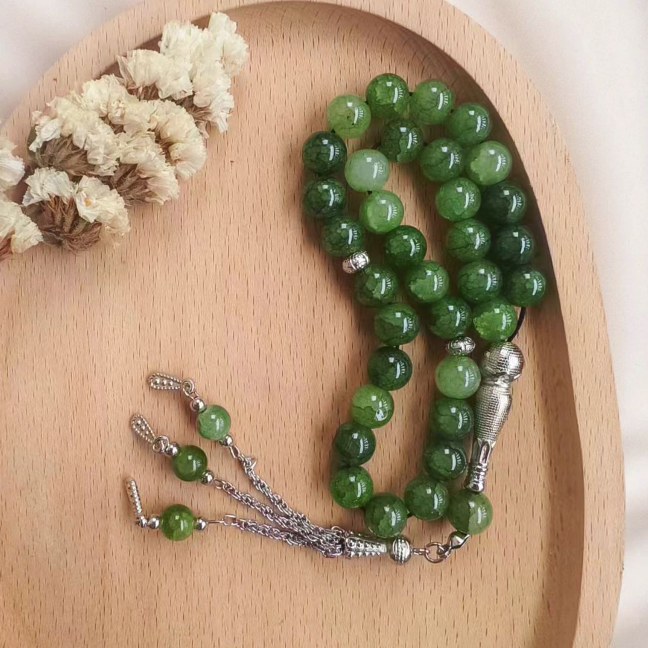 33 حبة من أساور المسبحة 