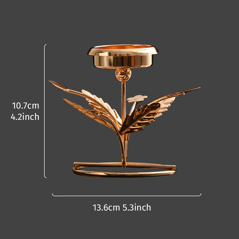 Leaf Branch Candle Holder for Table Decor