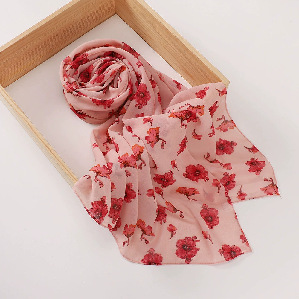 Rose Flower Printed Hijab