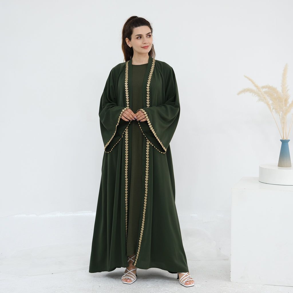 Gold Yoke Abaya