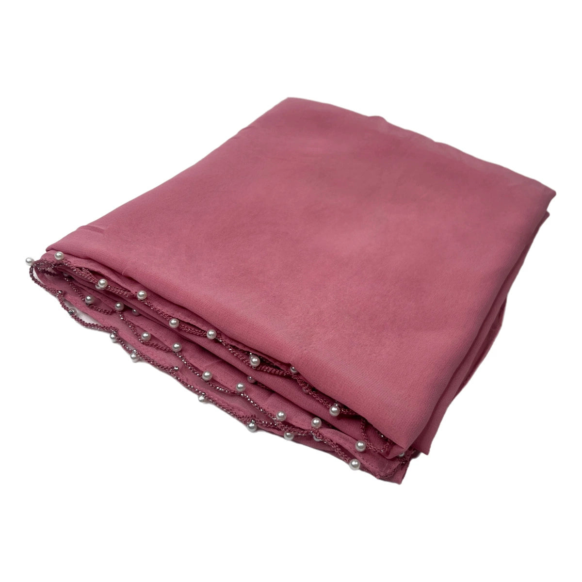 Solid Color Wave Edge Hijab