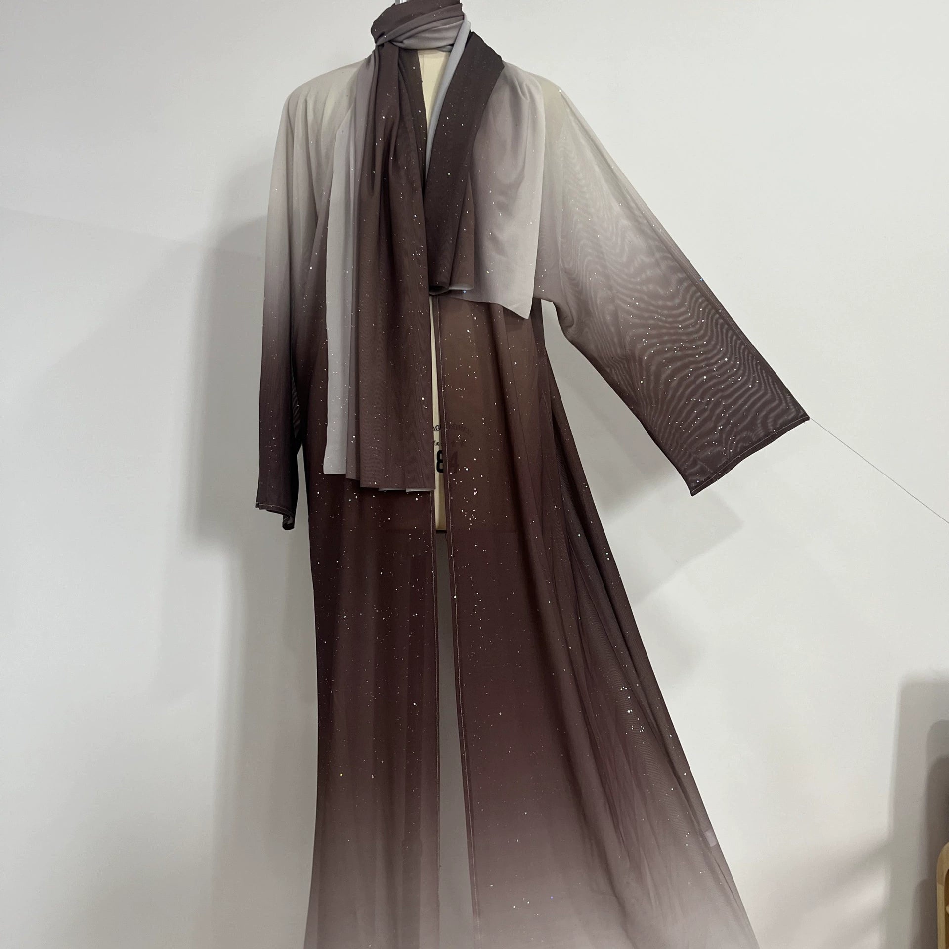 Gradient Color Star Abaya