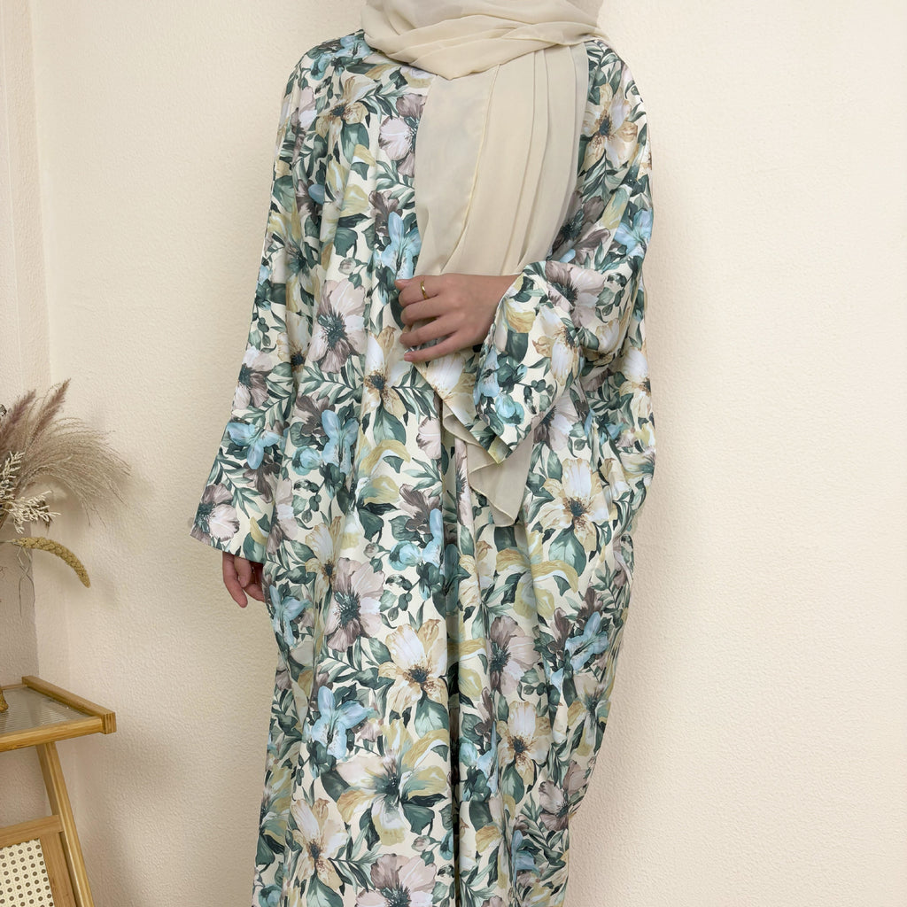 Summer Floral Set Abaya