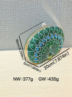 حقيبة يد لامعة مرصعة بأحجار الراين 