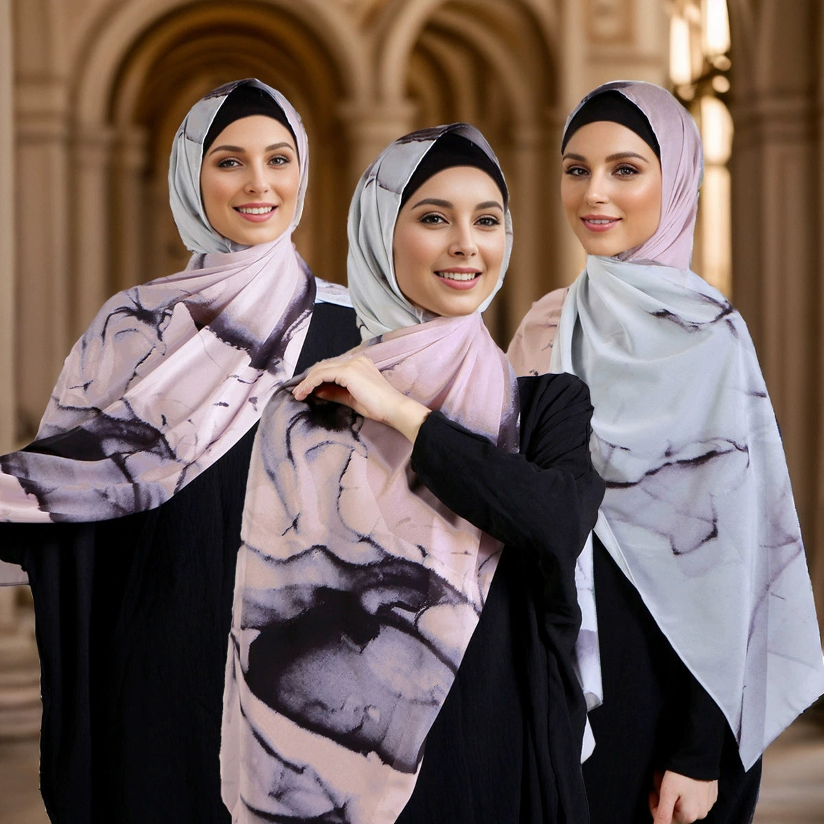 Ethnic Style Printed Hijab